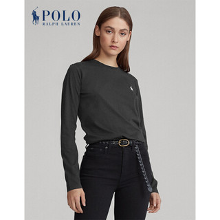 Ralph Lauren/拉夫劳伦女装 2020年春季平纹针织长袖T恤21367 001-黑色 S