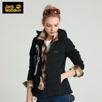 Jack Wolfskin/狼爪官方外套女装秋冬新品户外休闲防风防泼水保暖外套1707271 1707271-6000/黑色 S 165/88A