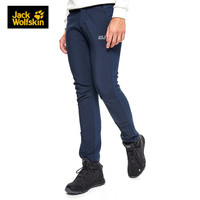 Jack Wolfskin/狼爪官方男士秋冬新品户外防风不易沾水软壳舒适长裤冲锋裤1505171 1505171-1010/子夜蓝 54 185/100A