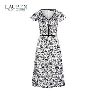 Lauren/拉夫劳伦女装 2020年秋季花朵连衣裙60349 101-白色 8