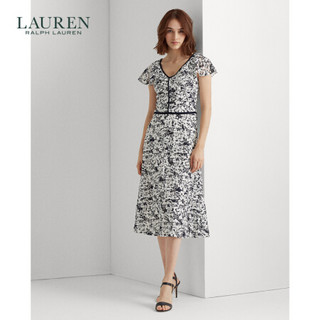 Lauren/拉夫劳伦女装 2020年秋季花朵连衣裙60349 101-白色 8