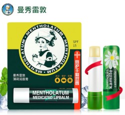 Mentholatum 曼秀雷敦 薄荷润唇膏 3.5g+赠小甘菊唇膏