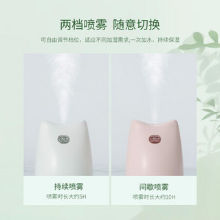 奥睿科（ORICO） 加湿器迷你静音家用卧室办公室车载喷雾大雾量香薰空气加湿 小呆猪-白色【大雾量+静音】送供电线+棉棒