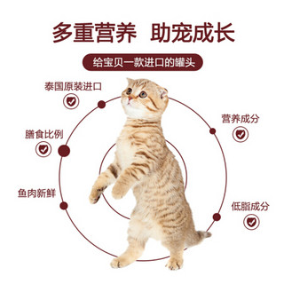 麦富迪猫罐头 猫湿粮 泰国进口白肉罐头 吞拿鱼鲜虾85g汤罐