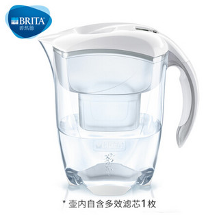 碧然德（BRITA）家用净水器 净水壶 Elemaris探索者系列3.5L(白)+LE 去水垢专家滤芯5枚装