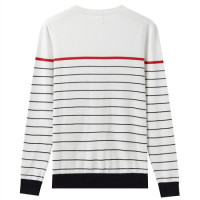 GIORDANO 佐丹奴 女士圆领针织衫 05359870 白黑红 加大码
