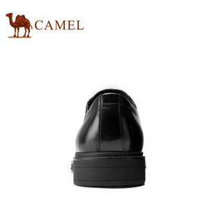 骆驼（CAMEL） 商务皮鞋牛皮办公男士正装防滑系带男鞋 A032005150 黑色 42