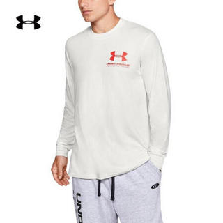 安德玛官方UA Performance运动长袖T恤男女同款Under Armour1345601 白色112 男码L/女码XL