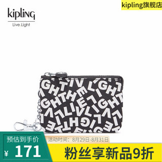 kipling女款迷你包包20新款时尚钱包手拿附件包|MINI CREATIVITY Live Light字母组合