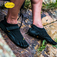 vibram 五指鞋男 晨跑夜跑赤足鞋轻便透气跑步鞋健身休闲运动鞋KSO M145/银灰色 40