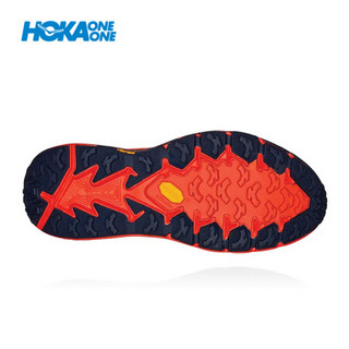 HOKA ONE ONE男飞速羚羊4越野跑步鞋防水减震支撑 中国红 / 金色 US 10.5 /285mm