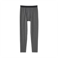  無印良品 無印良品 MUJI  男式 使用了棉的冬季内衣 长紧身裤 炭灰色 S