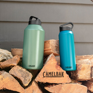 2020新款 驼峰（CAMELBAK） 美国超大容量保温杯 学生水杯男磨砂纯色杯子户外运动便携水 苍蓝色