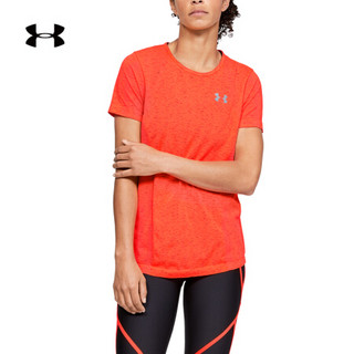 安德玛官方UA Vanish女子运动短袖T恤Under Armour1345956 橙色836 M