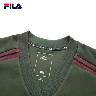 FILA X 3.1 Phillip Lim 斐乐 女子连衣裙2020夏秋V领宽松女装 深叶绿-DG 160/80A/S