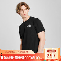 TheNorthFace北面短袖T恤情侣款户外舒适透气上新|4UCG WZY/黑色 L