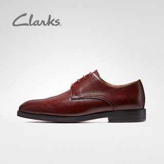 其乐Clarks其乐男鞋Oliver Lace经典款英伦商务正装绅士皮鞋 棕褐色 40