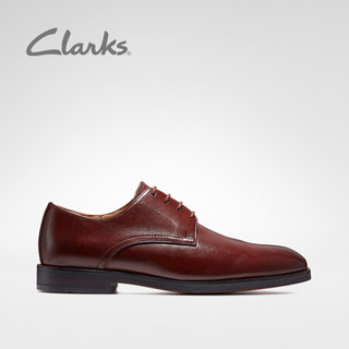 其乐Clarks其乐男鞋Oliver Lace经典款英伦商务正装绅士皮鞋 棕褐色 40