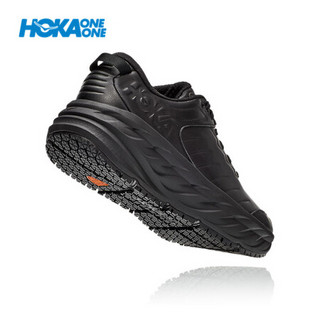 HOKA ONE ONE男邦代SR跑步鞋健步鞋Bondi SR舒适轻便皮革运动鞋 黑色/黑色 9.5/275mm