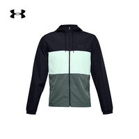 安德玛官方UA Sportstyle男子运动防护拉链外套Under Armour1357136 黑色001 3XL