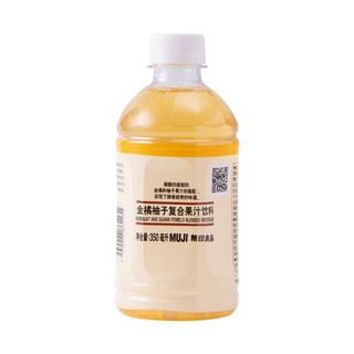 无印良品 MUJI 金橘柚子复合果汁饮料 350ml