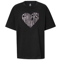 CONVERSE 匡威 女子 CONVERSE WOMENS HEART REVERSE PRINT TEE 短袖 10018940-A01 S码