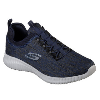 SKECHERS斯凯奇男鞋休闲鞋健步运动鞋低帮系带拼色织物面52642 NAVY 8