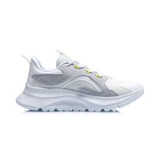 LI-NING 李宁 CF溯系列 飞羽 男士休闲运动鞋 AGLQ189-1 标准白/天羽蓝