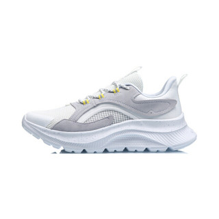 LI-NING 李宁 CF溯系列 飞羽 男士休闲运动鞋 AGLQ189-1 标准白/天羽蓝
