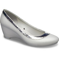 CROCS卡骆驰女鞋低跟圆头时尚单鞋205784 Silver / Silver 10