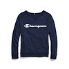 Champion冠军女士圆领长袖T恤套头衫卫衣 QW4925 550345 Athletic Navy 4X