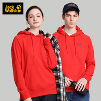 Jack Wolfskin/狼爪官方男女同款秋冬新品户外运动休闲连帽情侣卫衣套头衫5719092 5719092-2015/深红色 XS