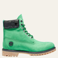 Timberland添柏岚男鞋马丁靴NBA联名系带短靴A284U310 Green Nubuck 10 M