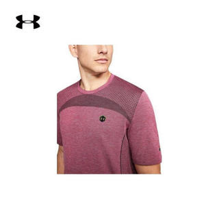 安德玛官方UA RUSH Seamless男子运动短袖T恤Under Armour1351448 紫色687 XXL