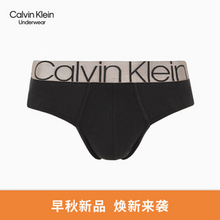 CK UNDERWEAR 2020秋冬款 男装撞色LOGO腰边三角内裤 NB2536 UB1-黑色 M