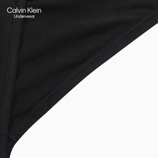 CK UNDERWEAR 2020秋冬款 男装撞色LOGO腰边三角内裤 NB2536 UB1-黑色 M