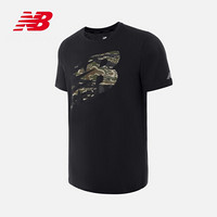 New Balance NB官方2020新款男款AMT01071T恤简约logo纯色休闲T恤圆领短袖 BM S