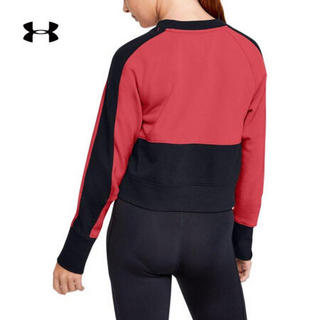 安德玛官方UA Rival Terry女童运动圆领卫衣Under Armour1353166 橙色843 童L