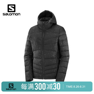 萨洛蒙（Salomon）女户外连帽羽绒服TRANSITION DOWN HOODIE 黑色C13892 M