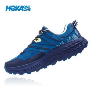 HOKA ONE ONE女飞速羚羊3快羚羊3减震平衡越野跑步鞋耐磨轻便缓冲运动 海蓝/复古蓝 US 6/ 230mm