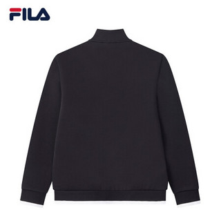 FILA（斐乐）官方男子针织外套2020秋季新款舒适潮流时尚运动茄克男 传奇蓝-NV 185/104A/XXL