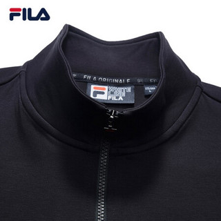 FILA（斐乐）官方男子针织外套2020秋季新款舒适潮流时尚运动茄克男 传奇蓝-NV 185/104A/XXL