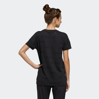 adidas 阿迪达斯 GFX TEE KNIT 女子运动T恤 FK3520 黑色 M
