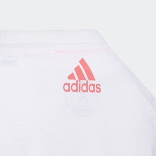 阿迪达斯官网 adidas LG PES TEE 小童装训练运动短袖T恤GL1340 白/粉 140CM