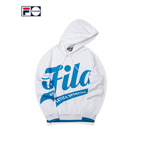 FILA FUSION斐乐男子卫衣2020秋季新款时尚运动针织连帽卫衣男 标准白-WT 175/96A/L