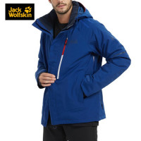 Jack Wolfskin/狼爪官方男士秋冬新品户外防水透气夹棉冲锋衣夹克外套滑雪服1109731 1109731-1505/皇家蓝 M   175/96A