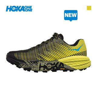 HOKA ONE ONE女飞速羚羊竞技版山地越野跑步鞋Evo竞速秋 橘黄色/黑色 US 6.5 /235mm