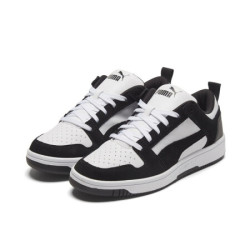 puma彪马官方新款男女同款情侣经典休闲鞋rebound370539黑色白0141
