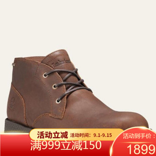 Timberland添柏岚男鞋皮鞋中帮短靴A1R2D201 Dark Brown Full-Grain 8 M