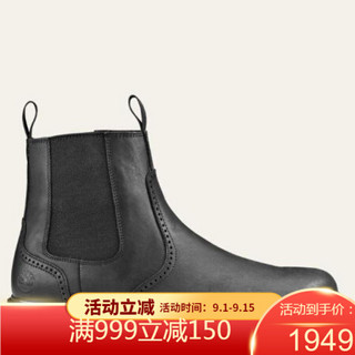 Timberland添柏岚男鞋皮鞋侧拉链切尔西短靴A297A015 Black FG 10 M